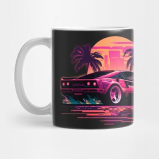 Ferrari Miami Vice synthwave sunset Mug